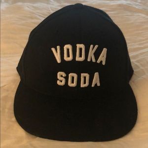 Vodka Soda Black Fitted Hat